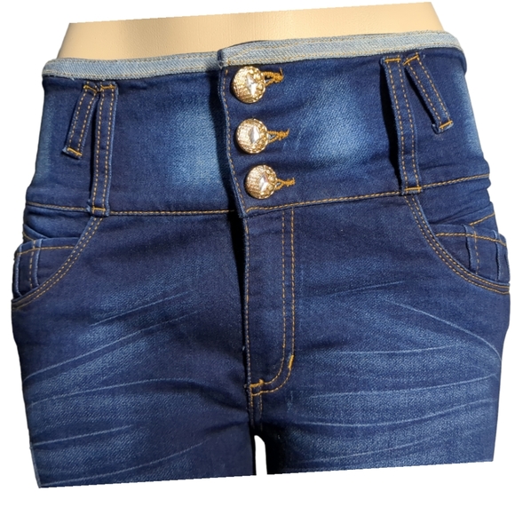 *NEW* Colombian Authentic Skinny Butt Lifter Blue Jeans Size 14 - Picture 5 of 12